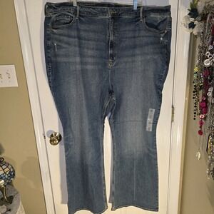 Old Navy Higher‎ High-Rise Flair Secret Move Pockets Size 28